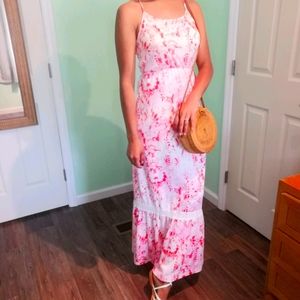 Tropical maxi dress